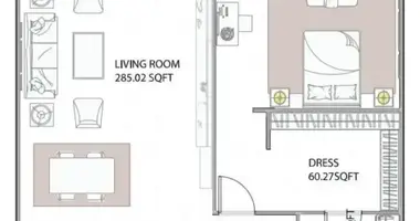 Appartement 1 chambre dans Ajman, Émirats arabes unis