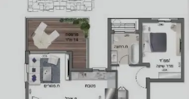2 room apartment in Bat Yam, Israel