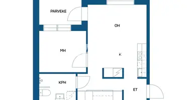 1 bedroom apartment in Turku sub-region, Finland