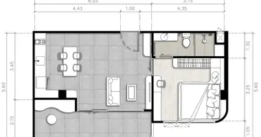 Wohnung 1 zimmer in Kamala, Thailand
