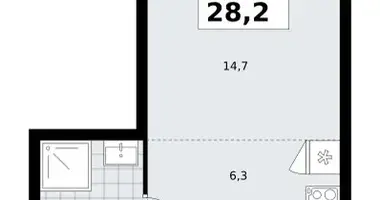 Appartement 1 chambre dans Troïtsk, Russie