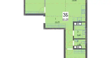 3 room apartment in Minsk, Belarus