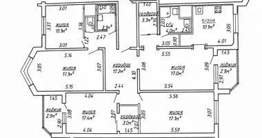Apartamento 5 habitaciones en Minsk, Belarús