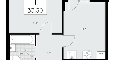 Квартира 1 комната в район Коммунарка, Россия
