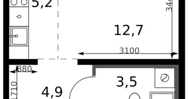 Studio 1 zimmer in Leninsky District, Russland