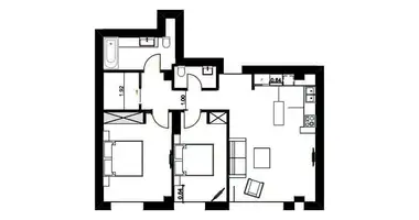 Wohnung 3 zimmer in Tiflis, Georgien