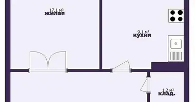 Квартира 1 комната в Жодино, Беларусь