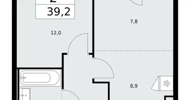 2 room apartment in Kommunarka, Russia