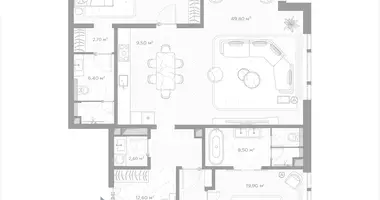 Wohnung 1 zimmer in Moskau, Russland