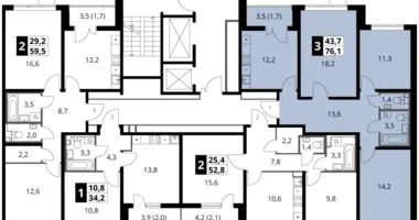 Apartamento 3 habitaciones en Leninsky District, Rusia