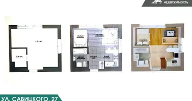 Apartamento 1 habitación en Minsk, Belarús