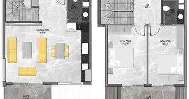 3 room apartment in Tosmur, Turkey