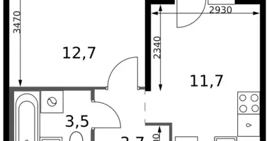 1 room apartment in Leninsky District, Russia