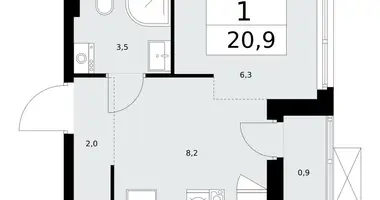 Wohnung 1 zimmer in Kommunarka, Russland