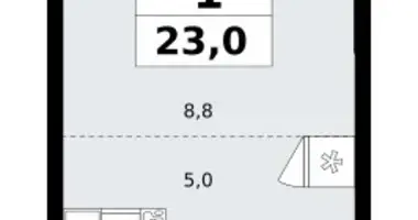 Apartamento 1 habitación en Kommunarka, Rusia