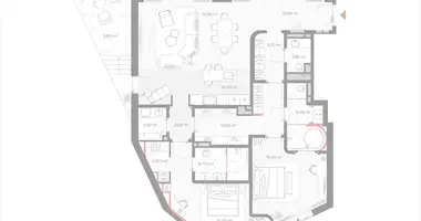 Apartamento 2 habitaciones en Moscú, Rusia