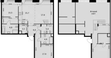 Appartement 3 chambres dans Moscou, Russie