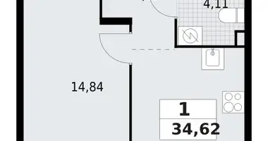Mieszkanie 1 pokój w Lagolovskoe selskoe poselenie, Rosja