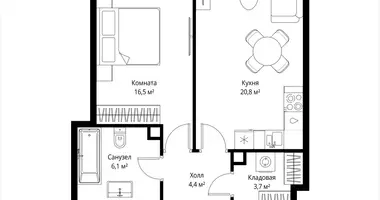 Mieszkanie 1 pokój w Moskwa, Rosja