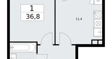 Mieszkanie 1 pokój w Wnukowo, Rosja