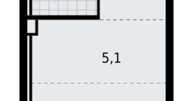 Wohnung 1 zimmer in Krasnoje Selo, Russland