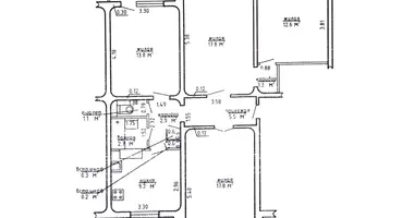 Wohnung 4 zimmer in Zamastocca, Belarus