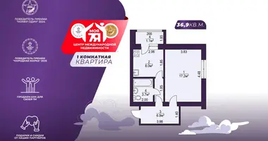 1 room apartment in Lahojsk, Belarus