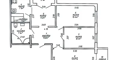 4 room apartment in Minsk, Belarus