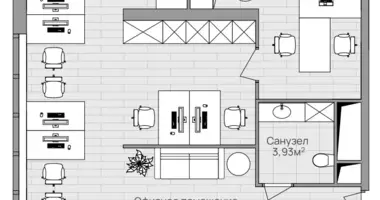 Büro 62 m² in Ljuberzy, Russland