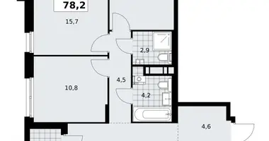 3 room apartment in Kommunarka, Russia