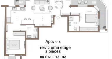 Appartement 3 chambres dans Tel-Aviv, Israël
