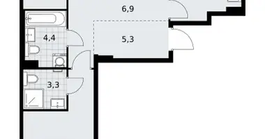 Квартира 3 комнаты в район Коммунарка, Россия