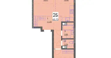 Квартира 2 комнаты в Минск, Беларусь