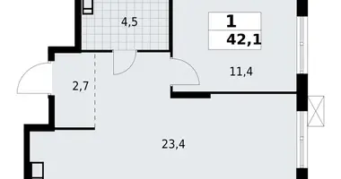 Mieszkanie 1 pokój w Krasnoye Selo, Rosja