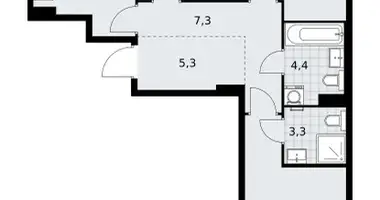 Appartement 3 chambres dans Kommunarka, Russie