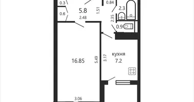 Квартира 1 комната в Минск, Беларусь
