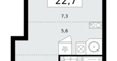 Mieszkanie 1 pokój w Kommunarka, Rosja