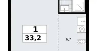 Mieszkanie 1 pokój w Kommunarka, Rosja