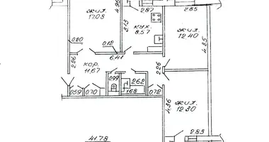 Mieszkanie 3 pokoi w Bobrujsk, Białoruś