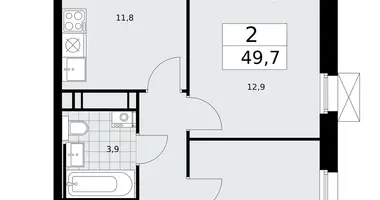 Mieszkanie 2 pokoi w Kommunarka, Rosja