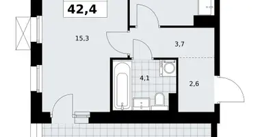 1 room apartment in Kommunarka, Russia