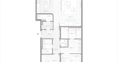 Appartement 2 chambres dans Moscou, Russie