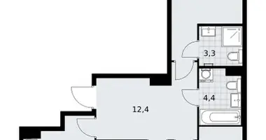 Wohnung 3 zimmer in Troizk, Russland