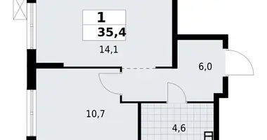 Mieszkanie 1 pokój w Krasnoye Selo, Rosja