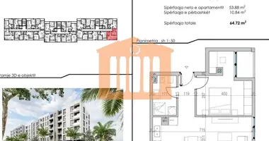 Apartamento 2 habitaciones en Golem, Albania