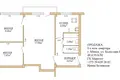 Appartement 3 chambres 49 m² Minsk, Bélarus