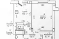 Apartamento 44 m² Kalodziscanski sielski Saviet, Belarús