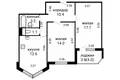 Apartamento 2 habitaciones 58 m² Minsk, Belarús
