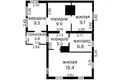 Haus 3 zimmer 62 m² Kalodziscanski sielski Saviet, Belarus