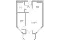 1 bedroom apartment 37 m² Warsaw, Poland